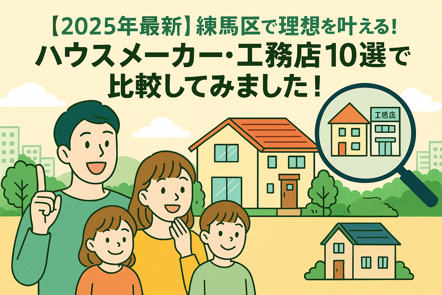 練馬区の注文住宅ハウスメーカーと工務店の比較