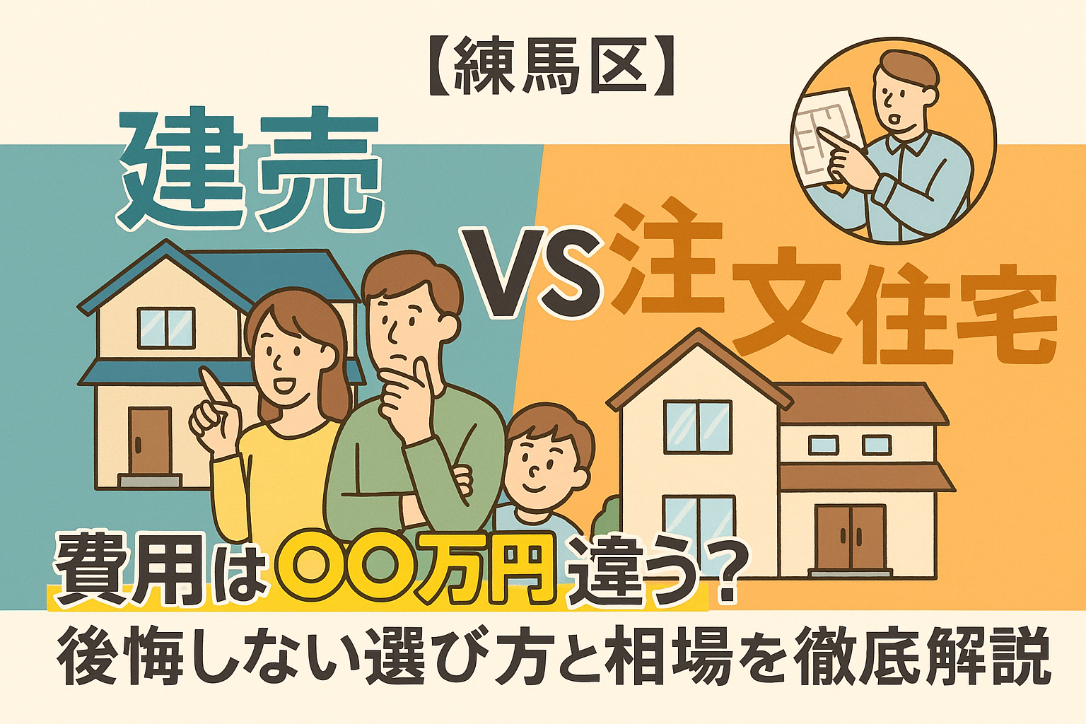 練馬区の建売と注文住宅の比較