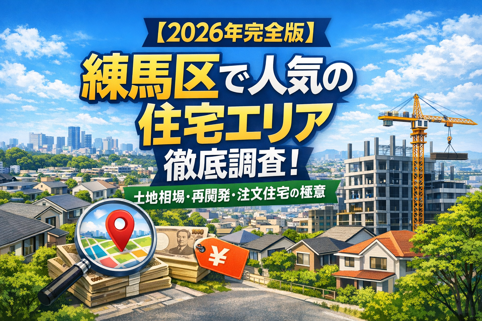 【2026年完全版】練馬区で人気の住宅エリア徹底調査!土地相場・再開発・注文住宅の極意